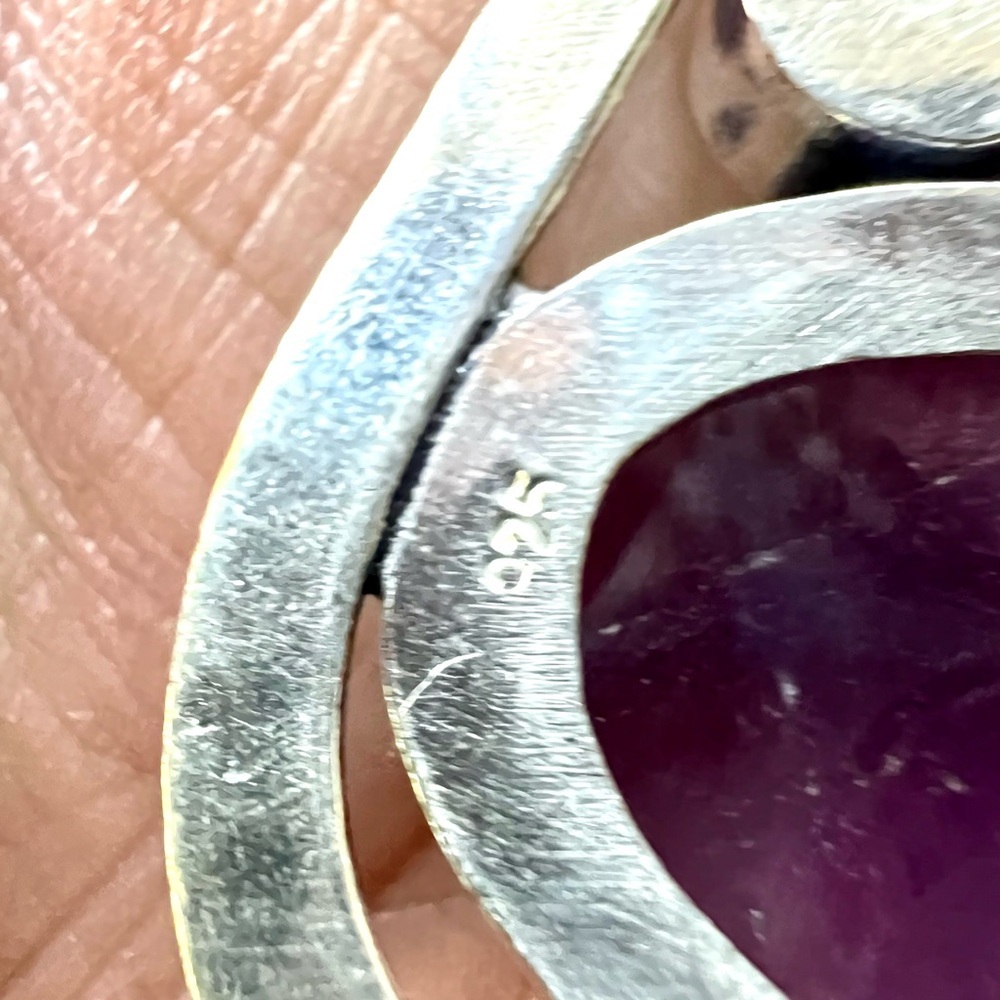925 Intuition Amethyst Chandelier Pendant Necklace - Picture 11 of 11